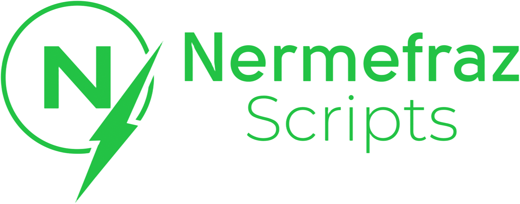 Nermefraz Bilişim Teknolojileri, Yazılım Ve Danışmanlık şirketinin, hazır script hizmeti verdiği yan markası 'Nermefraz Scripts'in logosu.